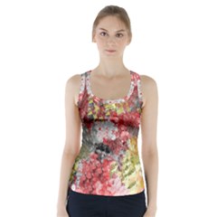 Garden Abstract Racer Back Sports Top by digitaldivadesigns