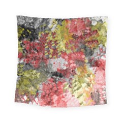 Garden Abstract Square Tapestry (small) by digitaldivadesigns