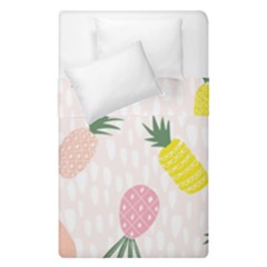 Pineapple Rainbow Fruite Pink Yellow Green Polka Dots Duvet Cover Double Side (single Size)