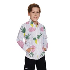 Pineapple Rainbow Fruite Pink Yellow Green Polka Dots Wind Breaker (kids)