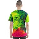 Neon Rainbow Green Pink Blue Red Painting Men s Sports Mesh Tee View2