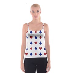 Playing Cards Hearts Diamonds Spaghetti Strap Top by Mariart