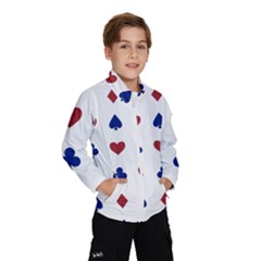 Playing Cards Hearts Diamonds Wind Breaker (kids) by Mariart