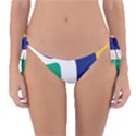 Rainbow Pink Yellow Bluw Green Rainbow Reversible Bikini Bottom View1