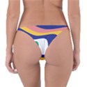 Rainbow Pink Yellow Bluw Green Rainbow Reversible Bikini Bottom View2