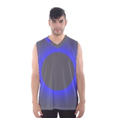 Pure Energy Black Blue Hole Space Galaxy Men s Basketball Tank Top by Mariart