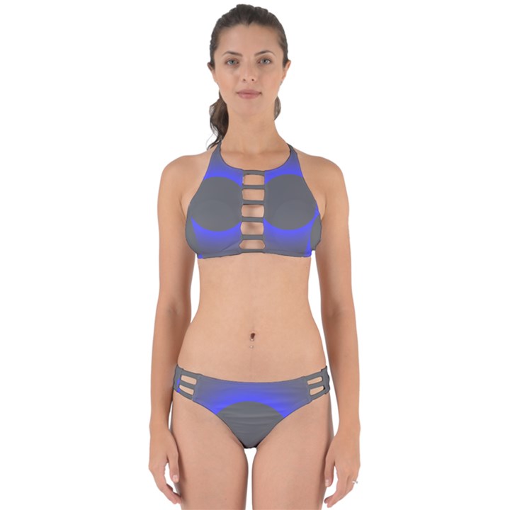 Pure Energy Black Blue Hole Space Galaxy Perfectly Cut Out Bikini Set