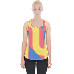 Rainbow Sign Yellow Red Blue Retro Piece Up Tank Top by Mariart