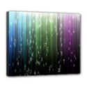 Numerical Animation Random Stripes Rainbow Space Deluxe Canvas 24  x 20   View1