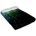 Numerical Animation Random Stripes Rainbow Space Fitted Sheet (California King Size) View2