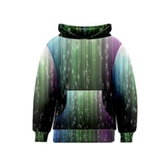 Numerical Animation Random Stripes Rainbow Space Kids  Pullover Hoodie by Mariart