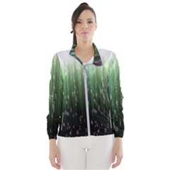 Numerical Animation Random Stripes Rainbow Space Wind Breaker (women)