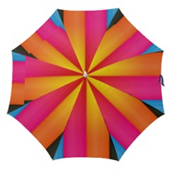 Rainbow Stripes Vertical Lines Colorful Blue Pink Orange Green Straight Umbrellas by Mariart