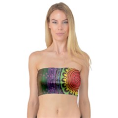 Rainbow Mandala Circle Bandeau Top