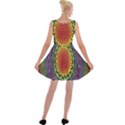 Rainbow Mandala Circle Velvet Skater Dress View2