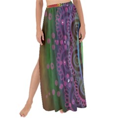 Rainbow Mandala Circle Maxi Chiffon Tie-up Sarong by Mariart