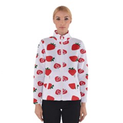 Red Fruit Strawberry Pattern Winterwear by Mariart