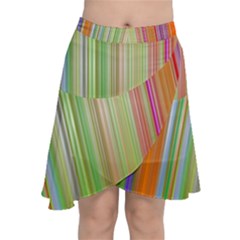 Rainbow Stripes Vertical Colorful Bright Chiffon Wrap