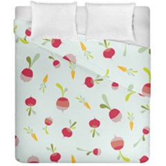 Root Vegetables Pattern Carrots Duvet Cover Double Side (california King Size)