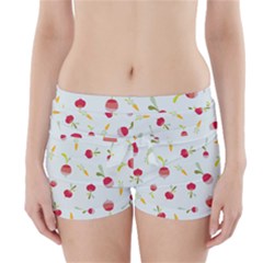 Root Vegetables Pattern Carrots Boyleg Bikini Wrap Bottoms