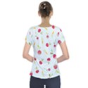 Root Vegetables Pattern Carrots Short Sleeve Front Detail Top View2