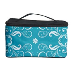 Repeatable Patterns Shutterstock Blue Leaf Heart Love Cosmetic Storage Case