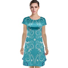 Repeatable Patterns Shutterstock Blue Leaf Heart Love Cap Sleeve Nightdress