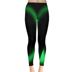 Rotating Ring Loading Circle Various Colors Loop Motion Green Leggings  by Mariart