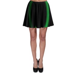 Rotating Ring Loading Circle Various Colors Loop Motion Green Skater Skirt by Mariart