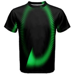 Rotating Ring Loading Circle Various Colors Loop Motion Green Men s Cotton Tee by Mariart