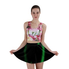 Rotating Ring Loading Circle Various Colors Loop Motion Green Mini Skirt by Mariart