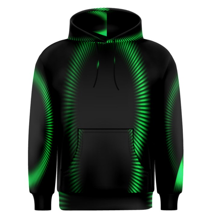 Rotating Ring Loading Circle Various Colors Loop Motion Green Men s Pullover Hoodie