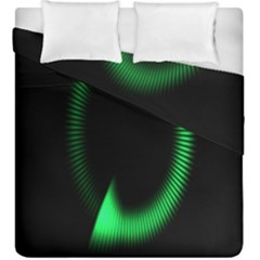 Rotating Ring Loading Circle Various Colors Loop Motion Green Duvet Cover Double Side (king Size) by Mariart