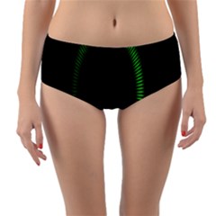 Rotating Ring Loading Circle Various Colors Loop Motion Green Reversible Mid-waist Bikini Bottoms by Mariart