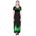 Rotating Ring Loading Circle Various Colors Loop Motion Green Short Sleeve Maxi Dress View1