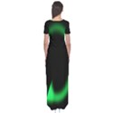 Rotating Ring Loading Circle Various Colors Loop Motion Green Short Sleeve Maxi Dress View2