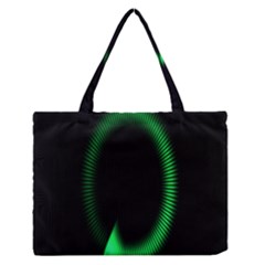 Rotating Ring Loading Circle Various Colors Loop Motion Green Zipper Medium Tote Bag by Mariart