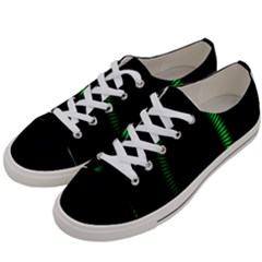 Rotating Ring Loading Circle Various Colors Loop Motion Green Women s Low Top Canvas Sneakers by Mariart