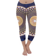 Sahasrara Blue Capri Winter Leggings 