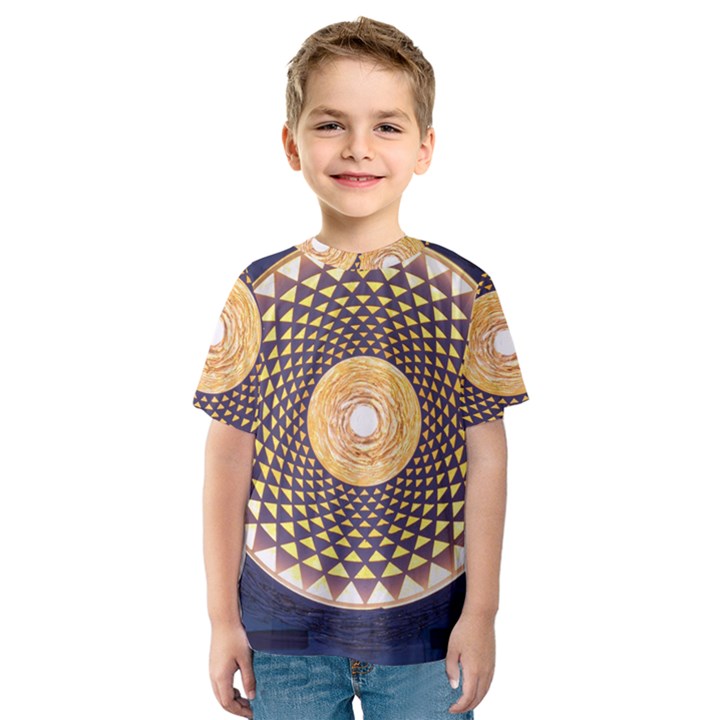 Sahasrara Blue Kids  Sport Mesh Tee