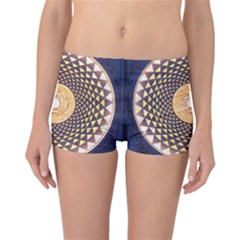 Sahasrara Blue Reversible Boyleg Bikini Bottoms by Mariart