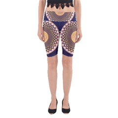 Sahasrara Blue Yoga Cropped Leggings by Mariart