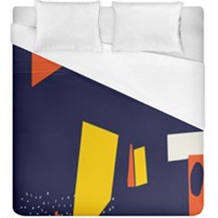 Slider Explore Further Duvet Cover (king Size) by Mariart