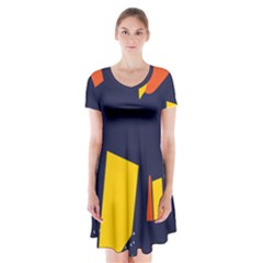 Slider Explore Further Short Sleeve V-neck Flare Dress by Mariart