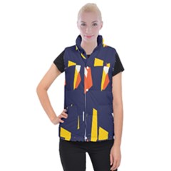 Slider Explore Further Women s Button Up Puffer Vest by Mariart