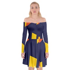 Slider Explore Further Off Shoulder Skater Dress