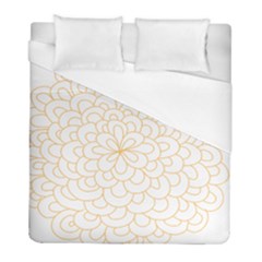 Rosette Flower Floral Duvet Cover (full/ Double Size)