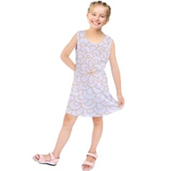 Rosette Flower Floral Kids  Tunic Dress