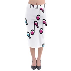 Sound Advice Royalty Free Music Blue Red Midi Pencil Skirt by Mariart