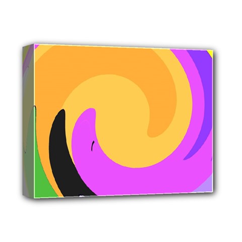 Spiral Digital Pop Rainbow Deluxe Canvas 14  X 11  by Mariart